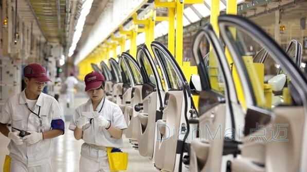 中國汽車制造行業生產現場